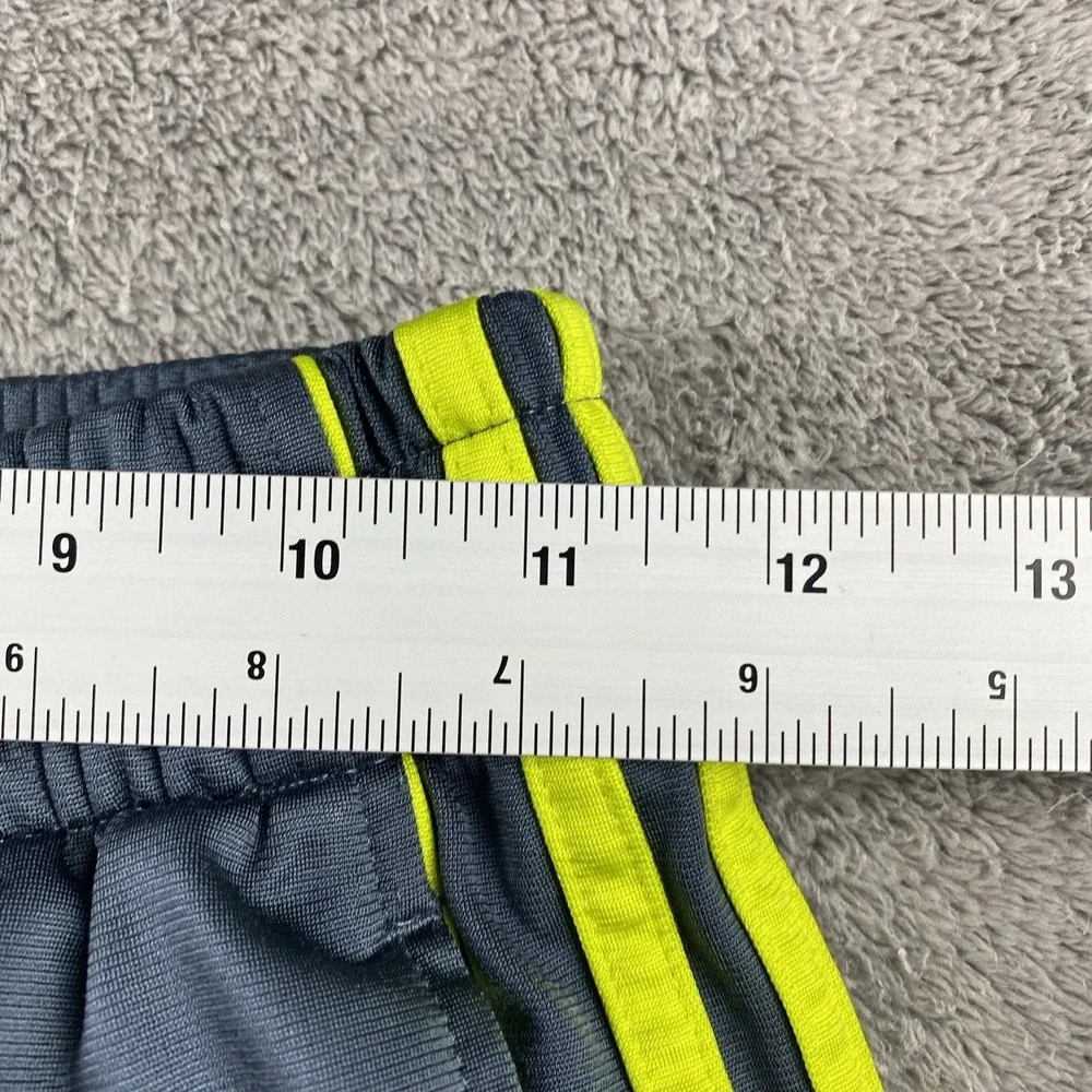 Adidas Activewear Athletic Sweatpants Youth Medium 10/12 Gray‎ Yellow - Picture 10 of 15